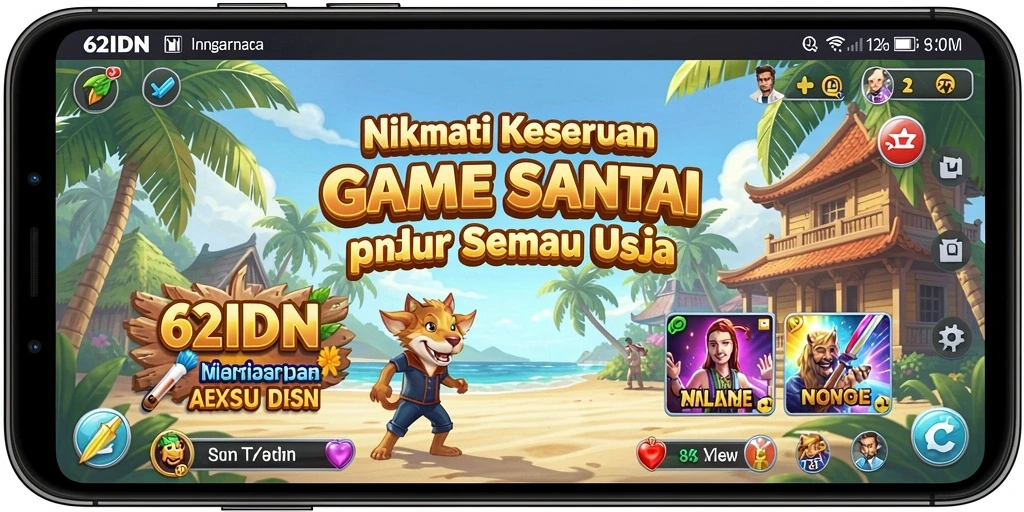 Tampilan gameplay 62IDN yang penuh tantangan dan keseruan.
