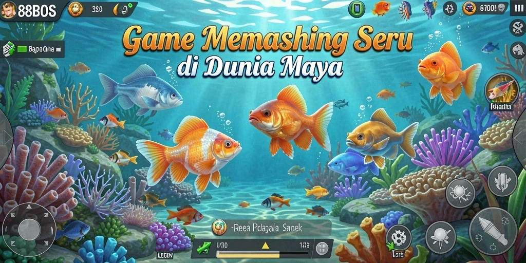 Screenshot gameplay 88BOS menampilkan aksi memancing yang mendebarkan.