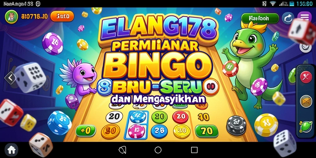 Screenshot ELANG178 menampilkan gameplay Bingo yang seru dan interaktif.
