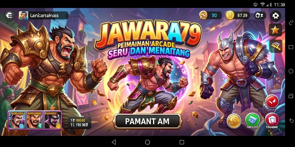 Gameplay seru JAWARA79 dengan grafis yang memukau dan tantangan menarik.