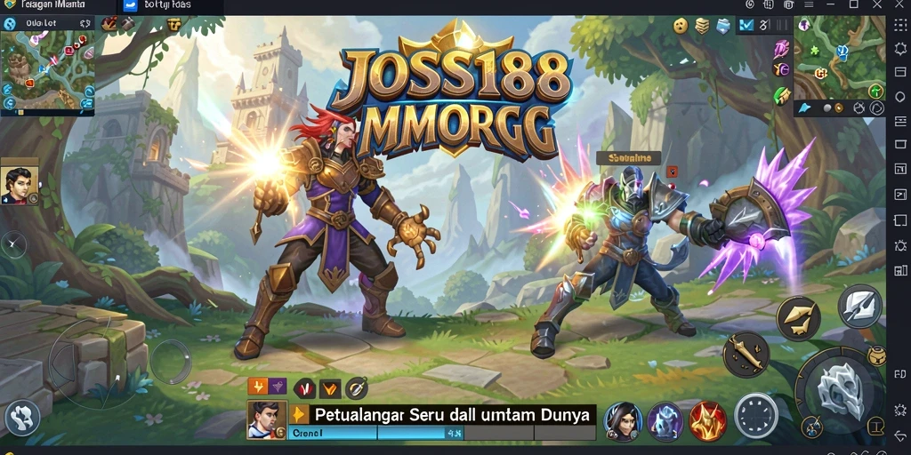 Tampilan menarik dari gameplay JOSS188 dalam petualangan MMORPG.