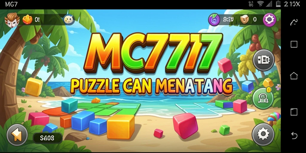 Tampilan gameplay menarik dari MC777 yang penuh tantangan Puzzle.