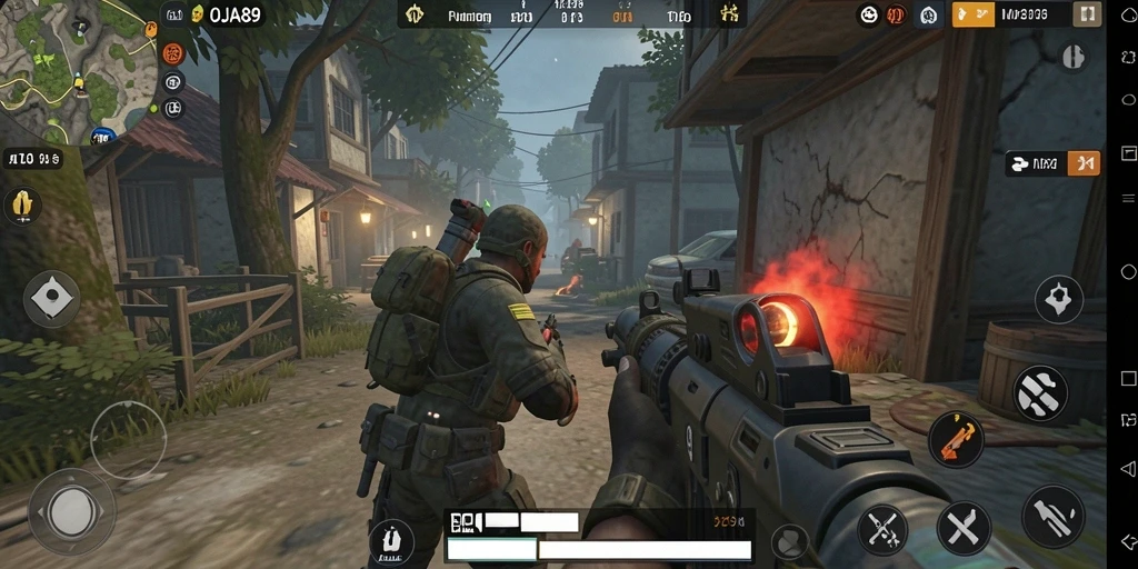 Tampilan aksi menegangkan di gameplay OJA89