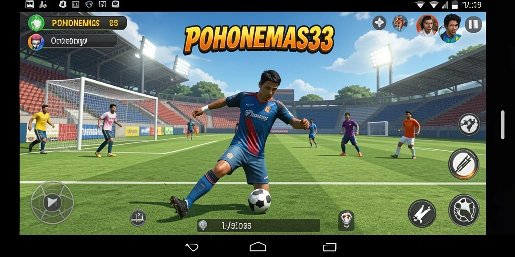 Tampilan gameplay seru di POHONEMAS33 dengan aksi olahraga dinamis.