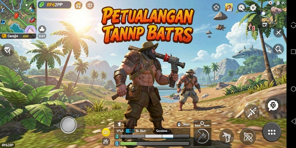 Screenshot menampilkan aksi seru dalam dunia terbuka RP62RP.