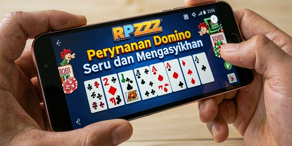 Tampilan gameplay seru dari RPZZZ saat bermain Domino.