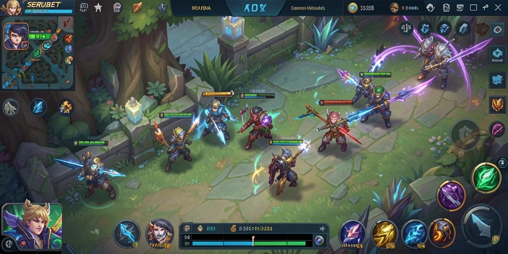 Tampilan gameplay SERUBET yang seru dan menegangkan.