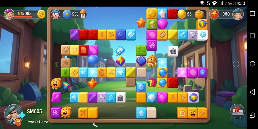 Tampilan gameplay menarik dan penuh warna dari SM605.