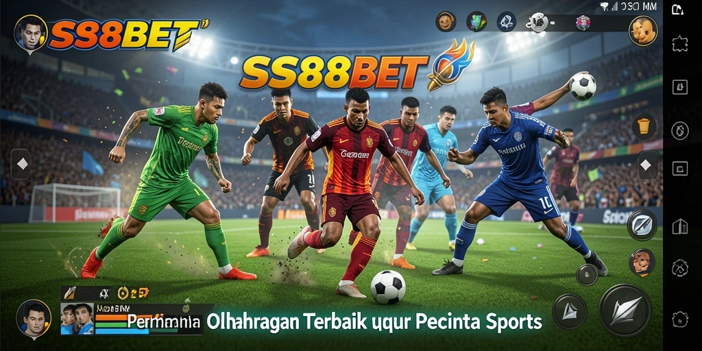 Screenshot utama SS88BET menampilkan gameplay seru dalam berbagai olahraga.