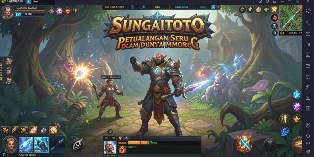 Screenshot gameplay seru dari SUNGAITOTO yang menampilkan aksi petualangan MMORPG.
