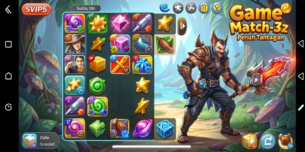 Tampilan gameplay SVIP5 yang menarik dan penuh warna.